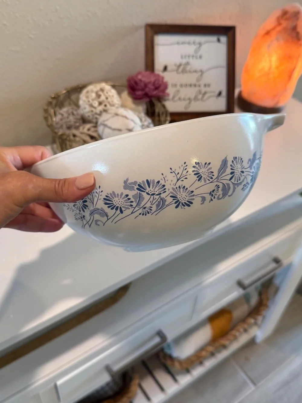Colonial Mist Pyrex mixing set 444-441